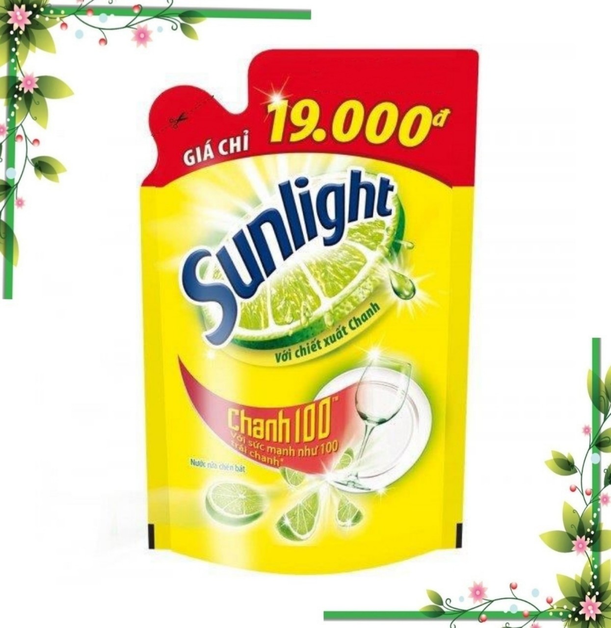 Nước rửa chén Sunlight chanh túi 750ml