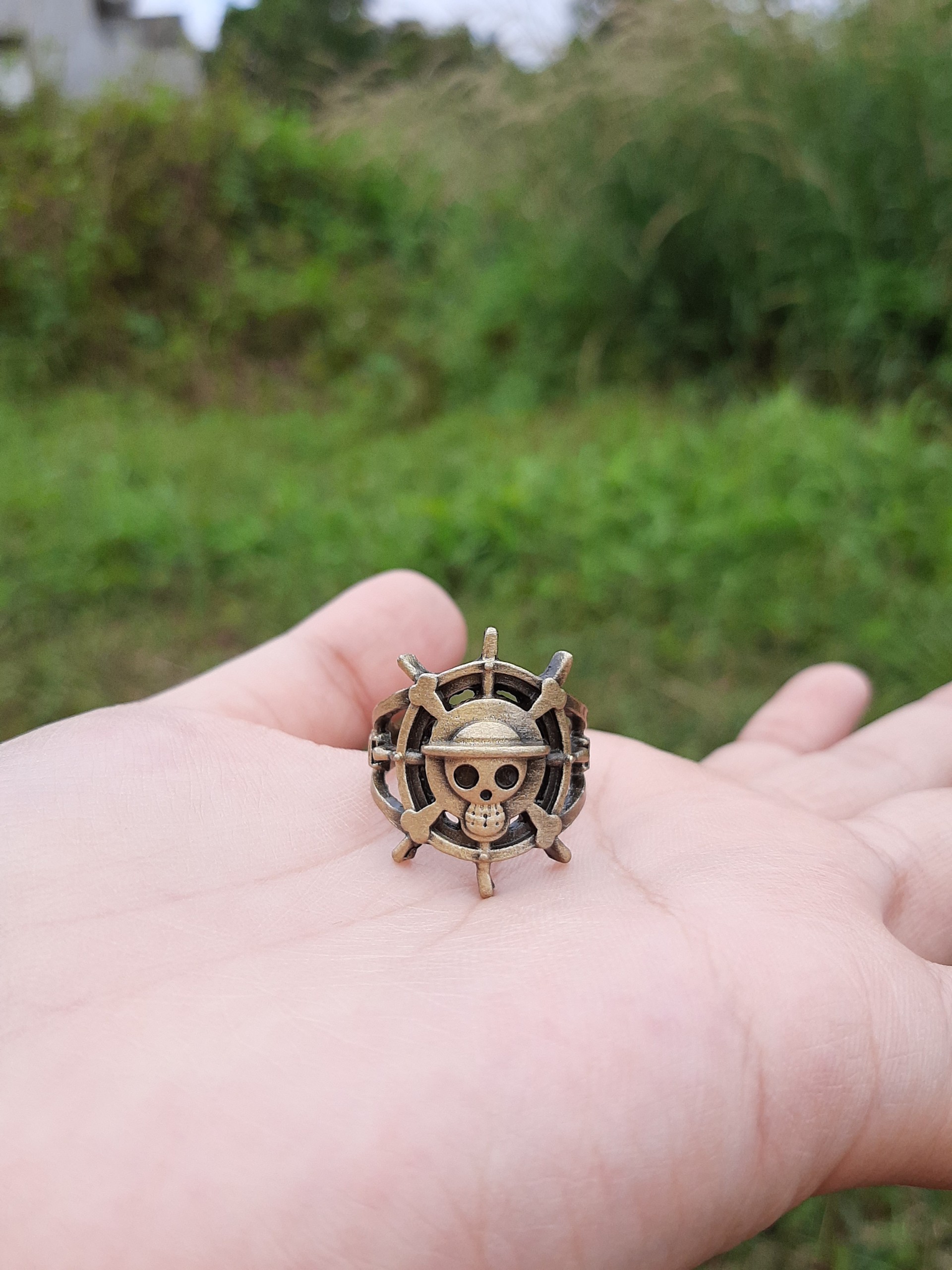 Nhẫn One Piece - Nhẫn bánh lái đầu lâu - Baystore