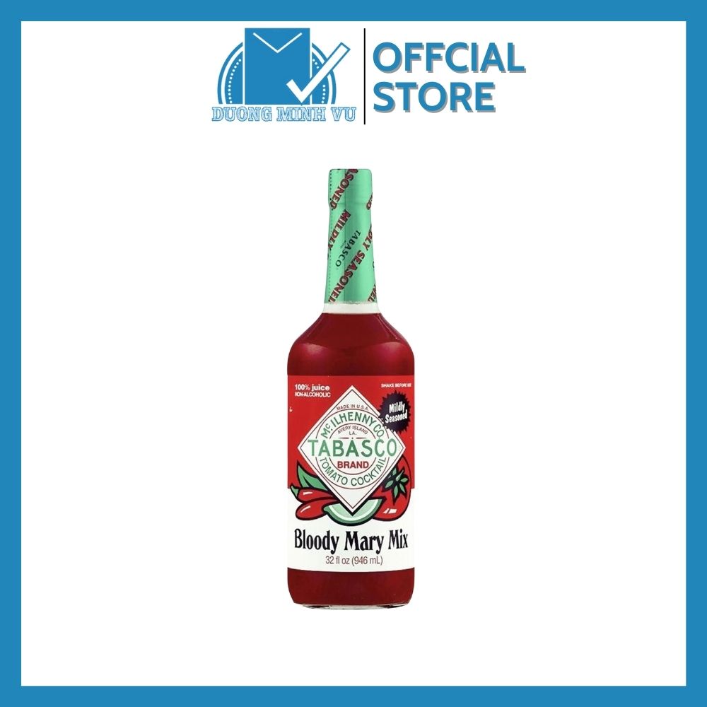 Nước pha Cocktail Tabasco Bloody Mary mix 946ml
