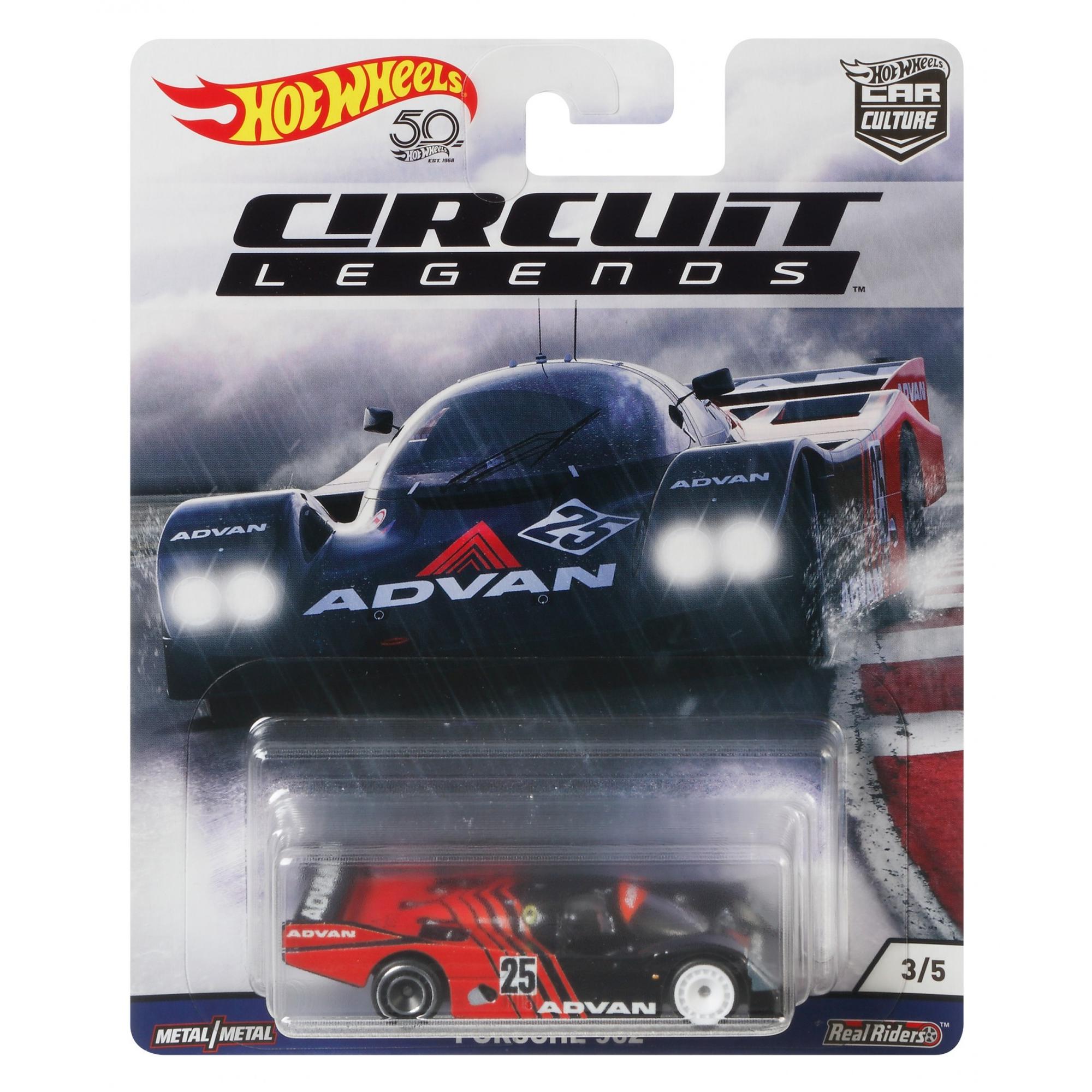 [HCM]Xe mô hình bánh cao su 1/64 Hot Wheels Car Culture Circuit legends Porsche 962