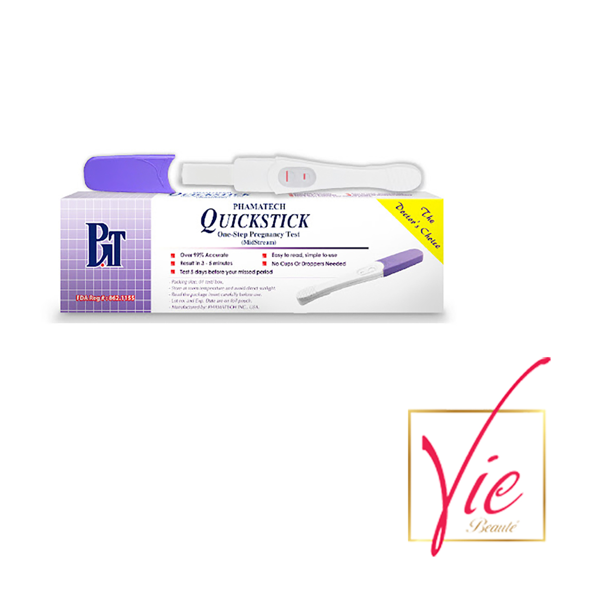Bút thử thai quickstick midstream cho kết quả nhanh chính xác - thử thai quickstick fda usa