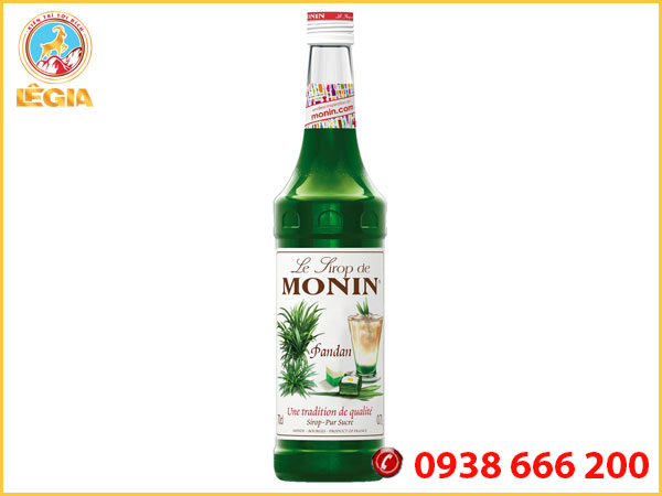 Siro monin lá dứa 700ml - monin pandan syrup