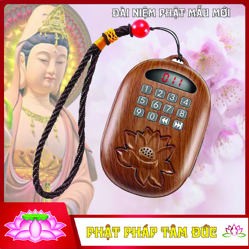 Đài niệm phật, máy niệm phật hoa sen cao cấp - Mẫu mới