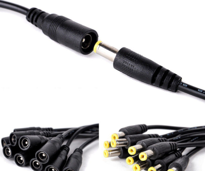 Dây nguồn dc đầu jack đực - jack cái dc 5.5x2.1mm đúc sẵn