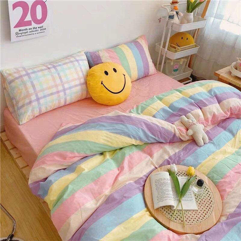 Bộ chăn ga gối cotton poly nhập cao cấp