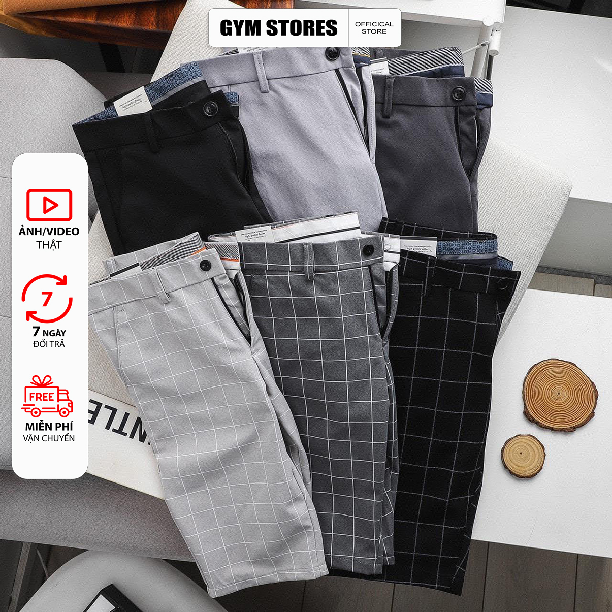 HCM Quần short nam tây âu caro co giãn sang trọng giá sỉ  SIZE 27 ĐẾN 34