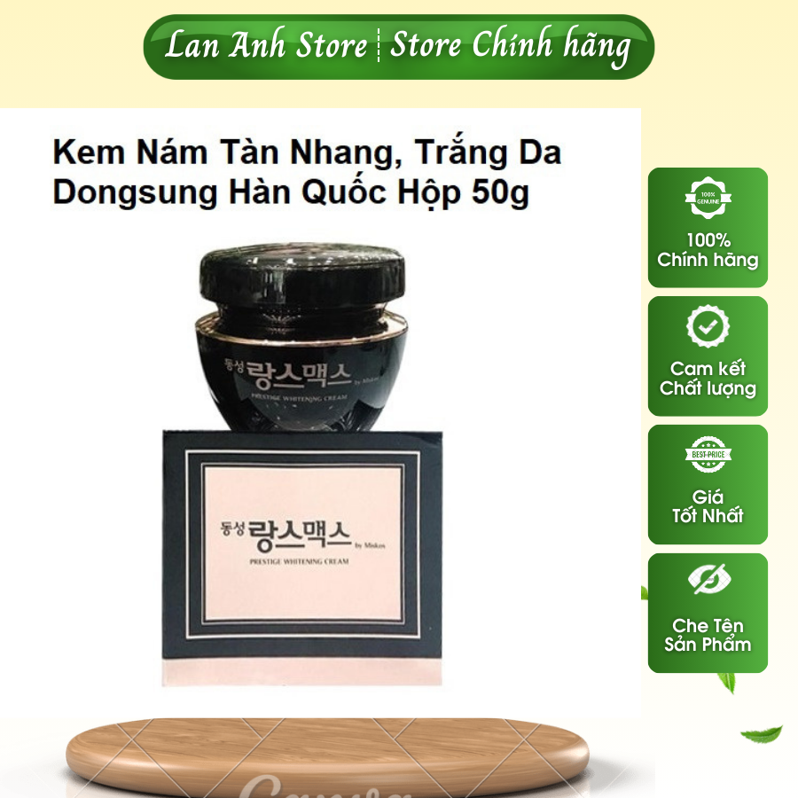 Kem nám tàn nhang, trắng da dongsung hàn quốc hộp 50g