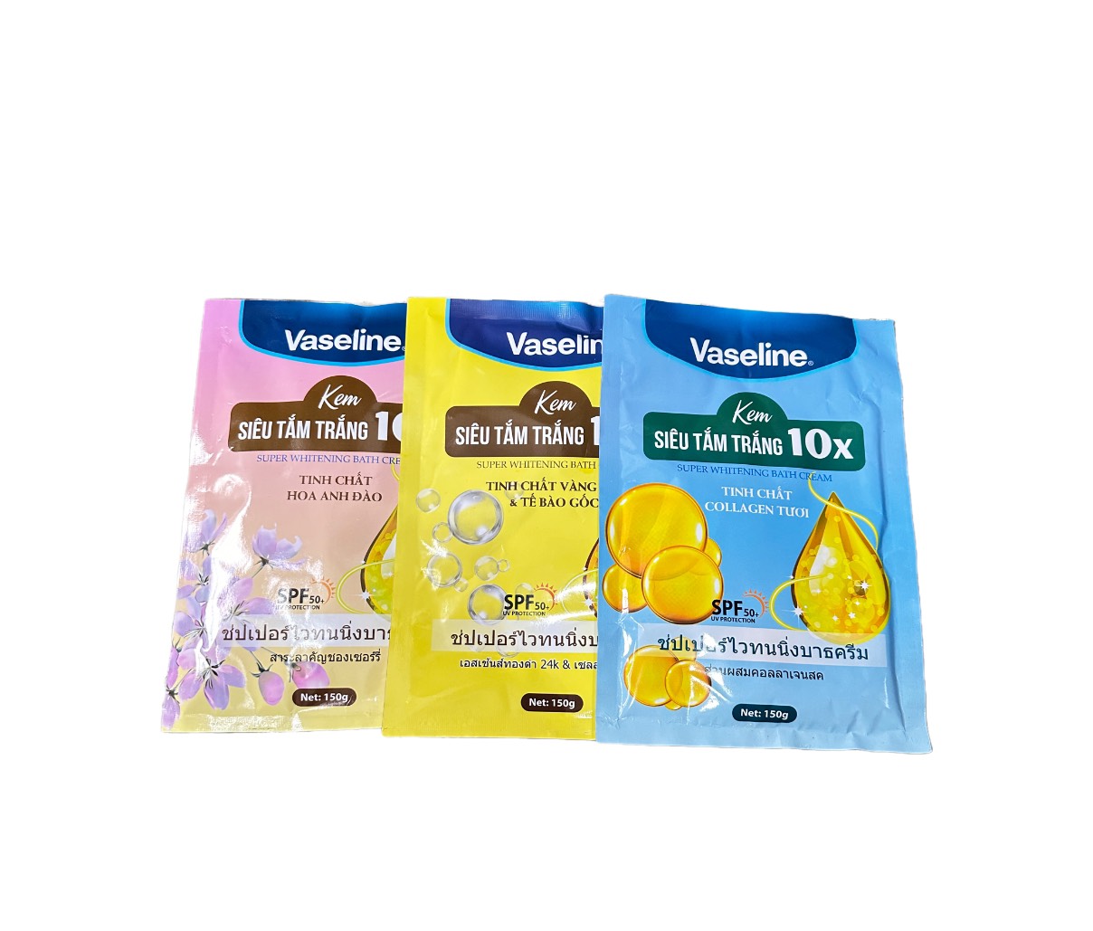 Kem tắm trắng vaseline 10x thái lan 150gr