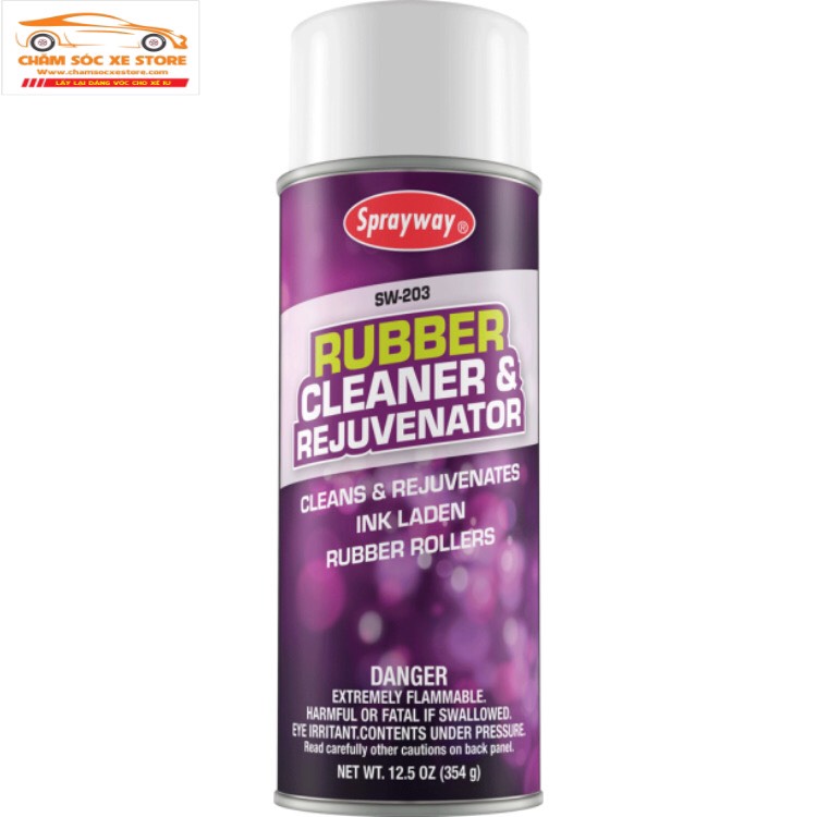 [HCM]Chai Xịt Bảo Dưỡng Cao Su SPRAYWAY RUBBER CLEANER & REJUVENATOR 354g (SW-203) chamsocxestore