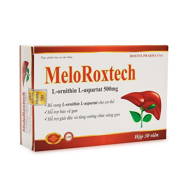 MeloRoxtech Tăng Cường Chức Năng Giải Độc Gan Hộp 100 Viên