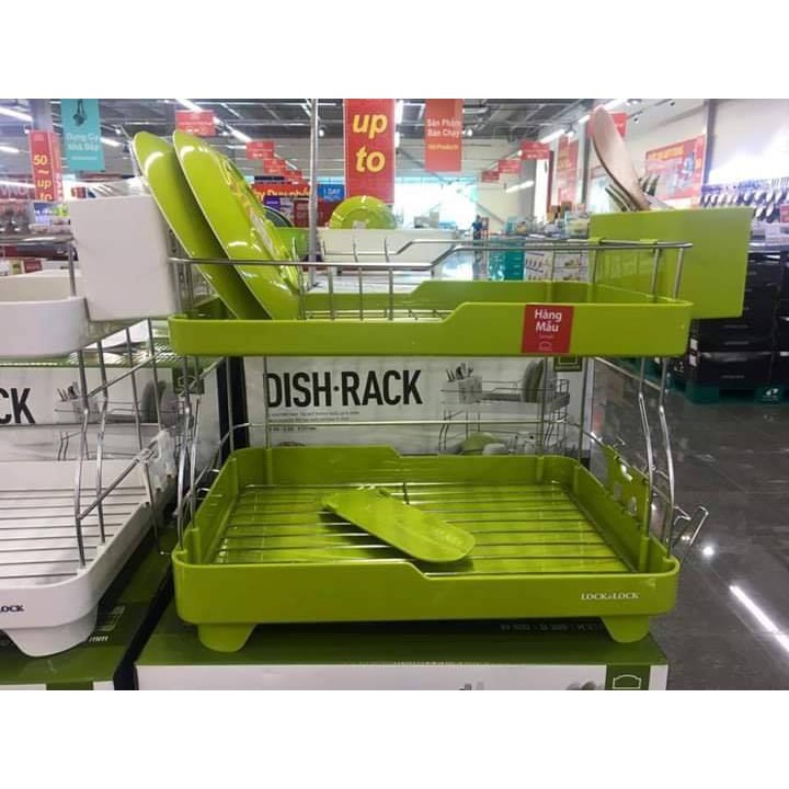 Kệ Úp Chén Bát (Chén Dĩa) 2 Tầng Lock&Lock LDR2001 (cam kết hàng chuẩn, chính hãng, y hình)