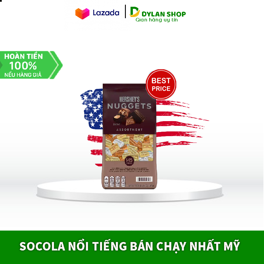 Socola tổng hợp Hershey’s Nuggets Assortment Chocolate 1.47kg - HÀNG MỸ
