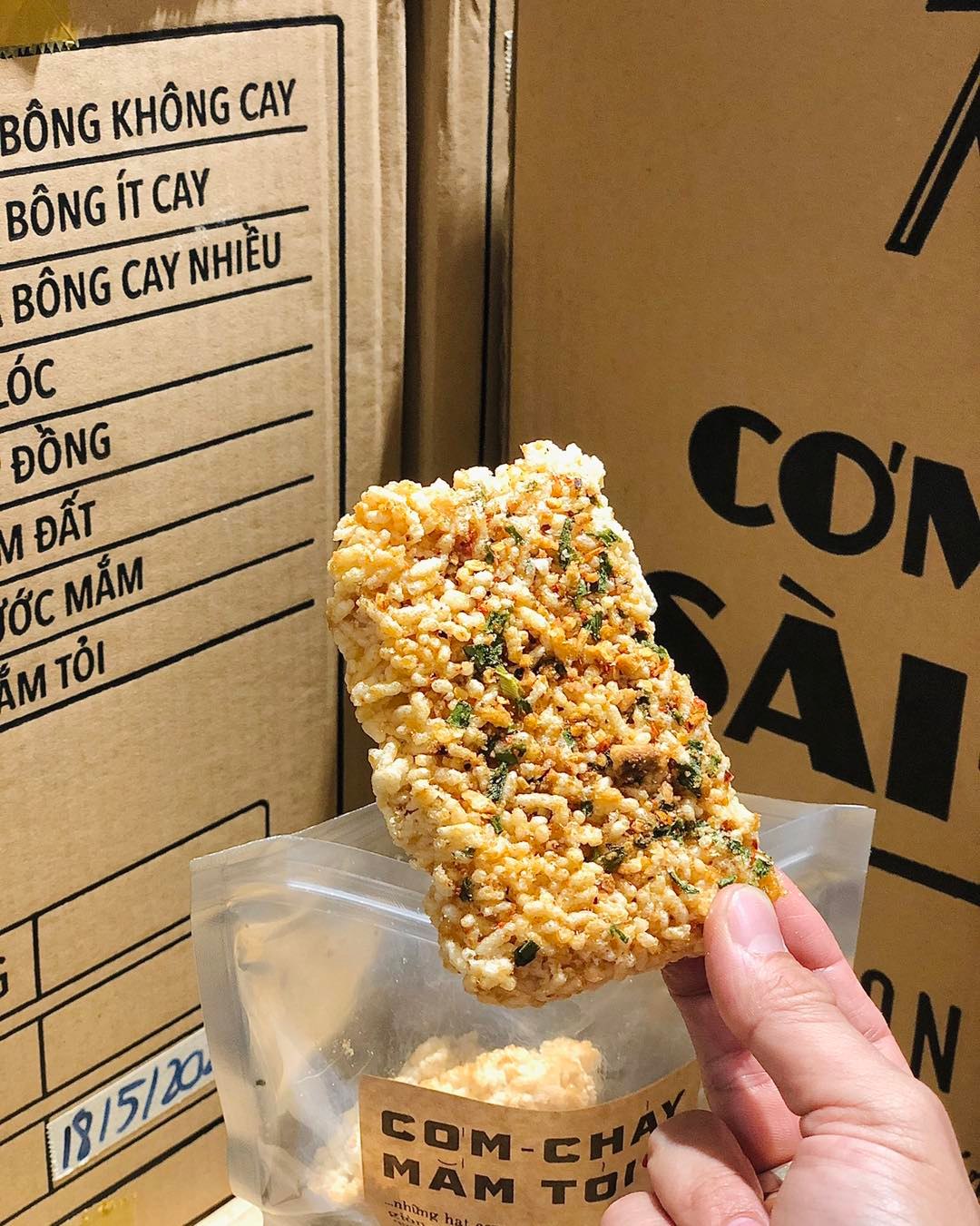Cơm cháy mắm tỏi 200gr