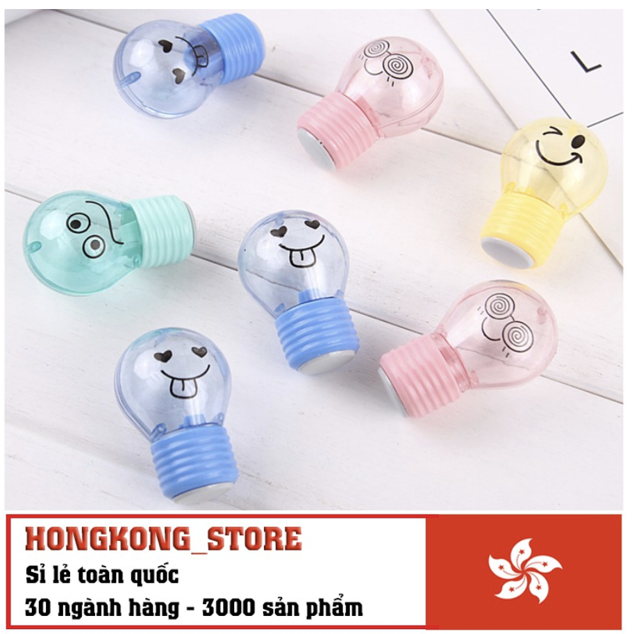 Gọt bút chì hình Bóng Đèn siêu dễ thương - Gọt bút chì văn phòng phẩm tiện dụng cho bé