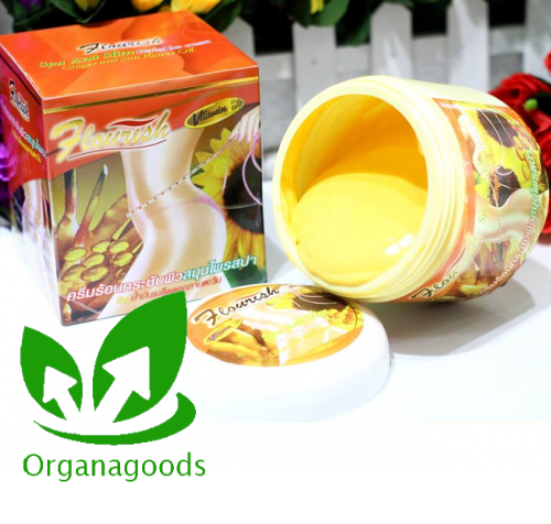 Kem Tan Mỡ Bụng Gừng Ớt Flourish Thái Lan 500ml/Kem Tan Mỡ Cao Gừng Thái Lan Flourish/Kem Tan Mỡ Flourish Gừng Ớt-Vitamin E Thailan