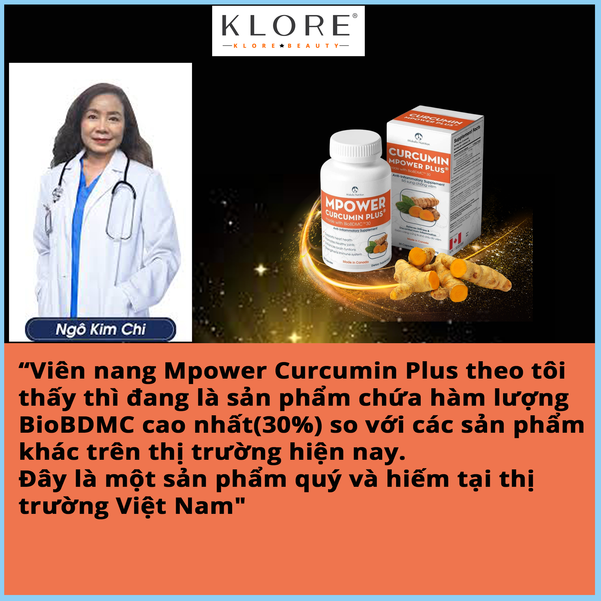 Tinh chất nghệ Mpower curcumin plus