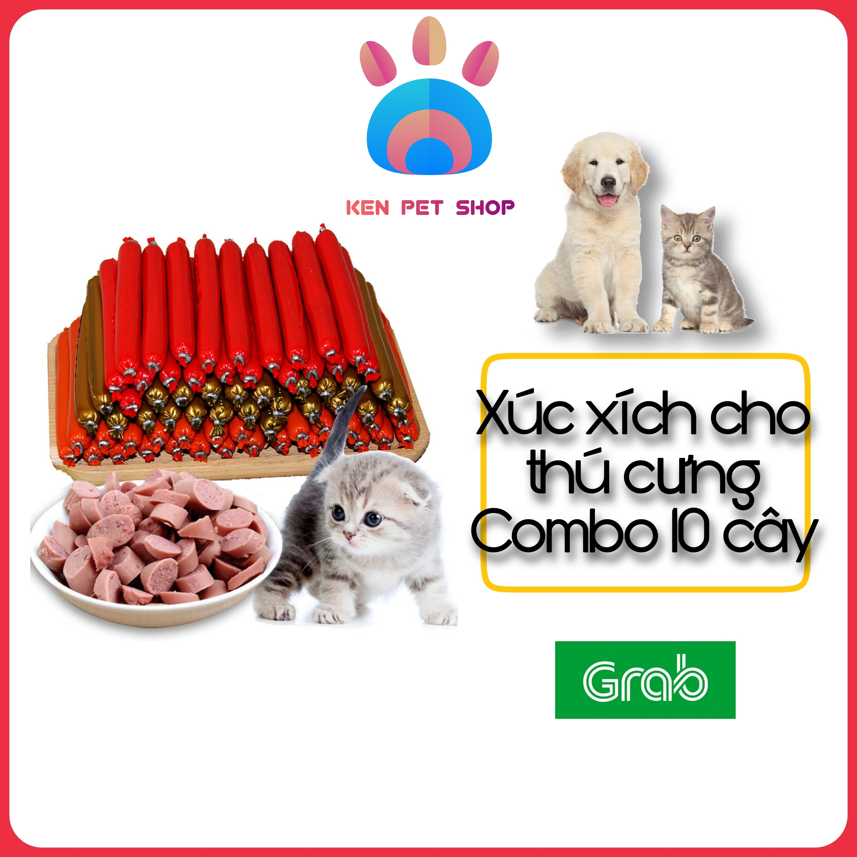 Xúc xích dinh dưỡng loại ngon dành cho chó mèo