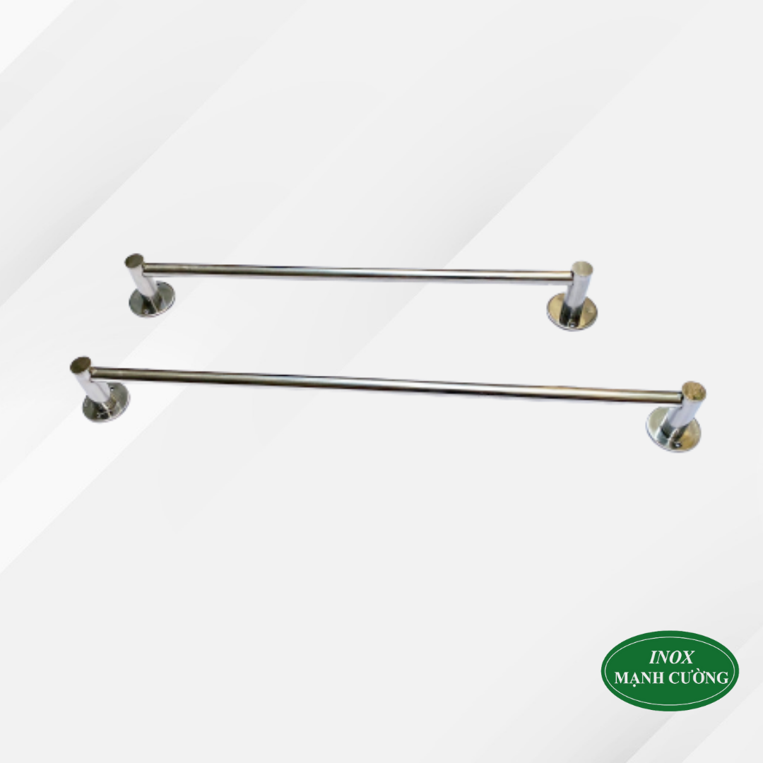 Vắt khăn đơn cao cấp inox 304 Mạnh Cường - Thanh treo khăn đơn cao cấp inox sus 304