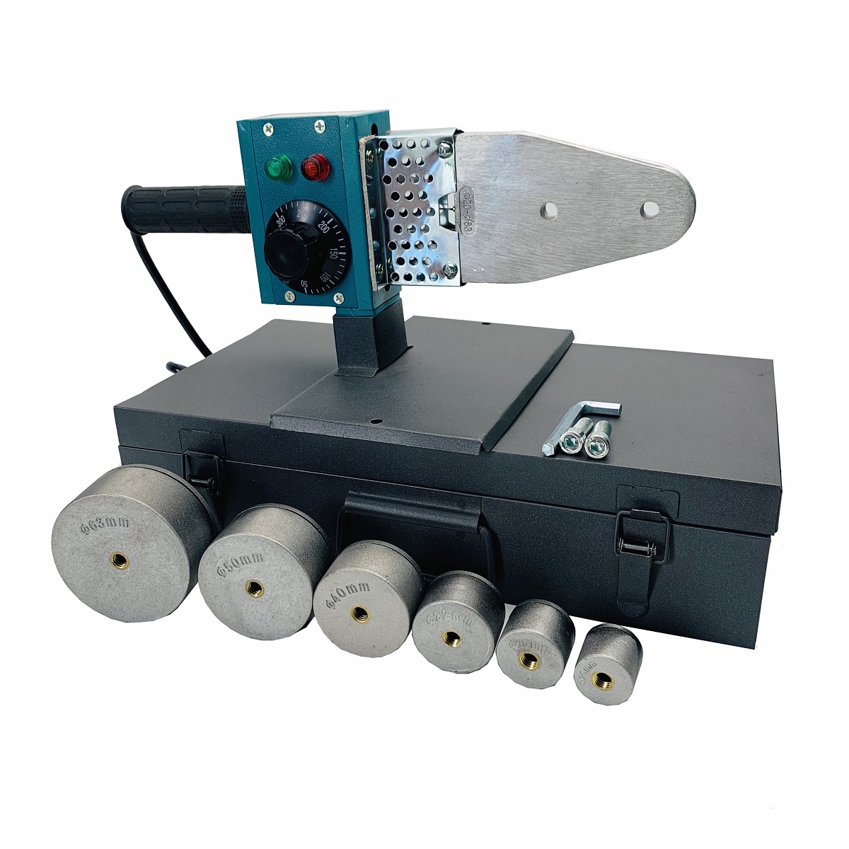 Máy hàn ống nhựa hdpe, cối hàn dày và chống dính tốt - HÀN ỐNG 20-63 800W , máy khỏe, dễ sử dụng và bảo quản