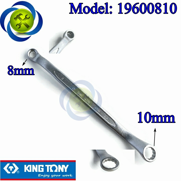 Cờ lê hai đầu tròng 08mm và 10mm kingtony 19600810