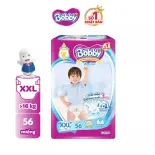 [Từ 22-23 tặng QUÀ TO-SLCH]Tã dán Bobby Lõi nén Cotton-Soft 3mm XXL56 (số miếng tặng thay đổi theo từng đợt nhập hàng)