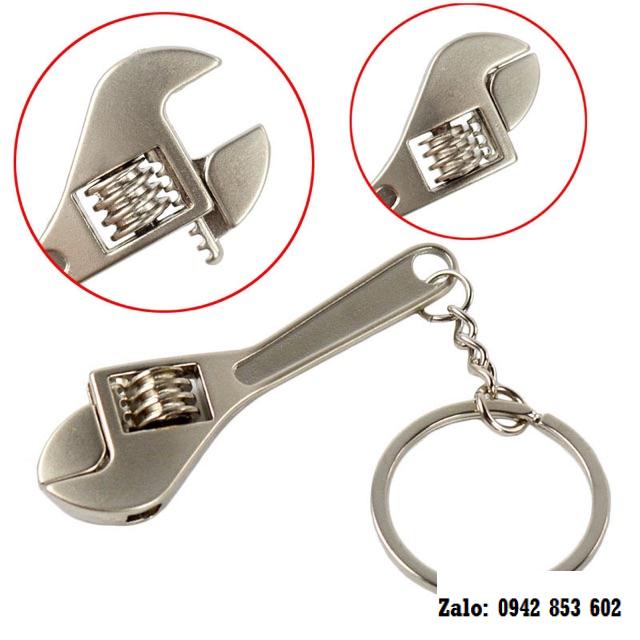 Móc khoá Mỏ lết mini inox