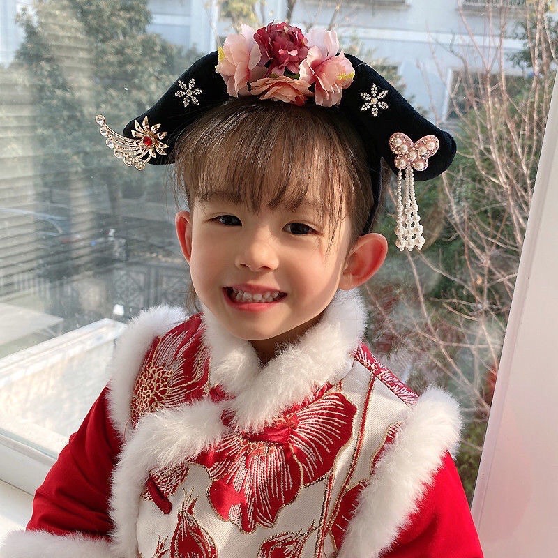 Cài Tóc -Băng Đô Tua Rua Phong Cách Trung Hoa Cho Bé Gái