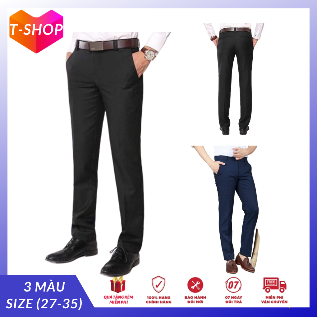 [HCM]Xã kho quần tây nam size từ 27-35 chưa lên lai thiết kế theo phong cách trung niên lịch lãm và sang trọng