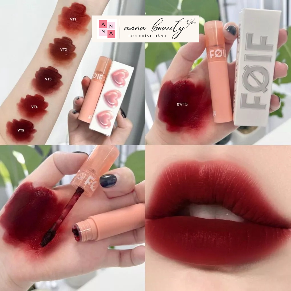 Son kem lì thuần chay foif daily velvet tint 3g vt3 vt4 vt5