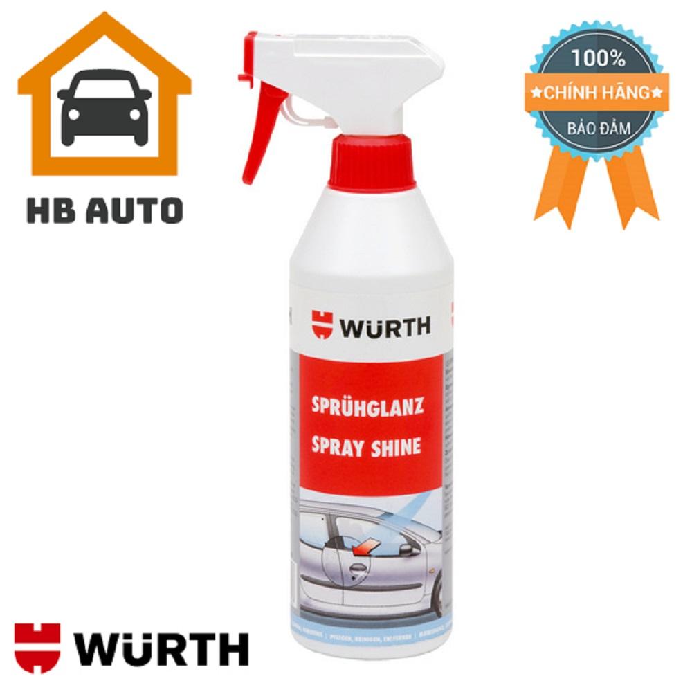 Xịt bóng sơn nhanh wurth spray shine 500ml 0893011500