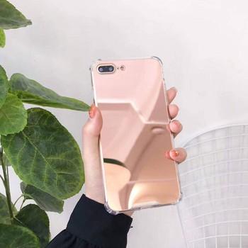 Ốp lưng kính tráng gương chống Shock cho Iphone 7 Plus/ 8 Plus