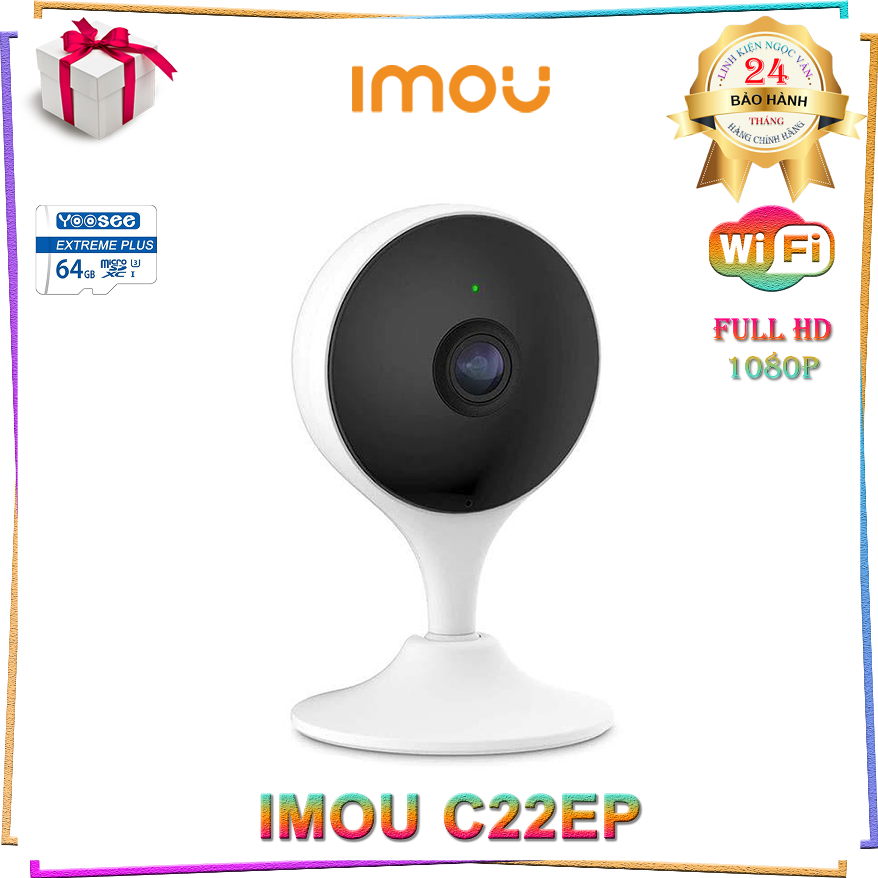 Camera ip wifi ipc-c22ep imou 2.0mp full hd 1080p - hàng chính hãng