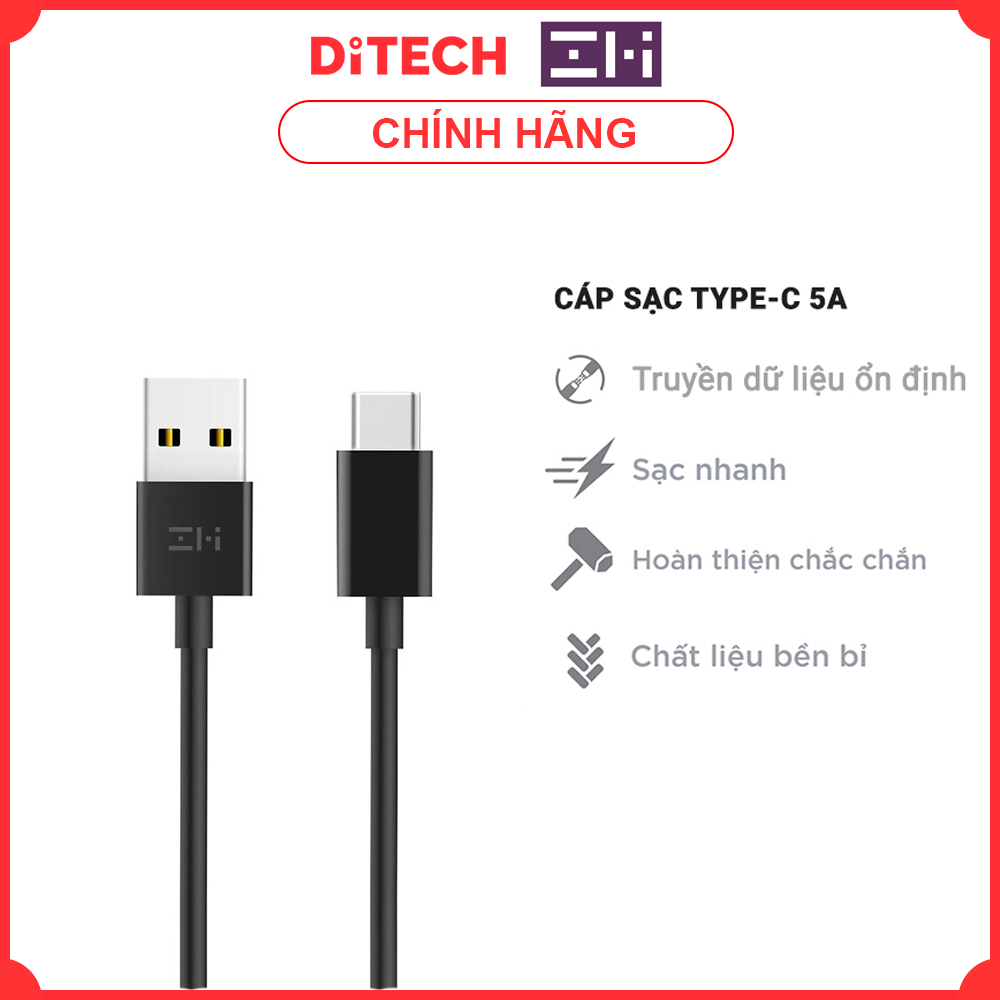 Cáp sạc nhanh 5a type-c xiaomi zmi - al705