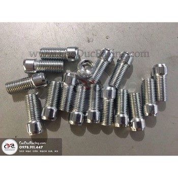 Ốc lục giác 10ly - ren ngược - lắp kiếng hậu các xe yamaha bên phải ren ngược