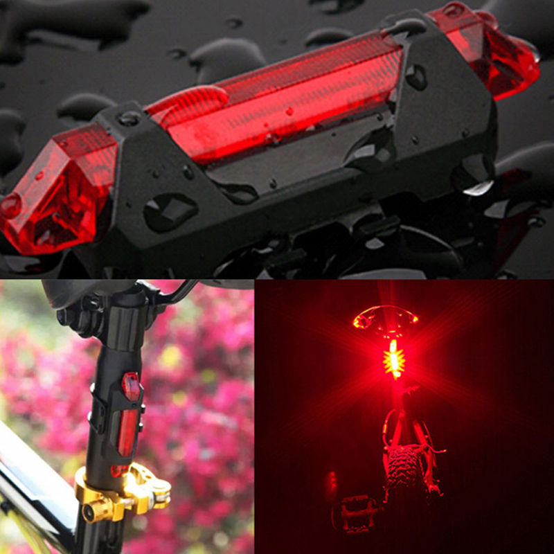 Đèn led hậu gắn đuôi xe đạp 4 chế độ sáng nhấp nháy ban đêm sạc điện usb chống nước cảnh báo an toàn ban đêm tiện dụng kavisota