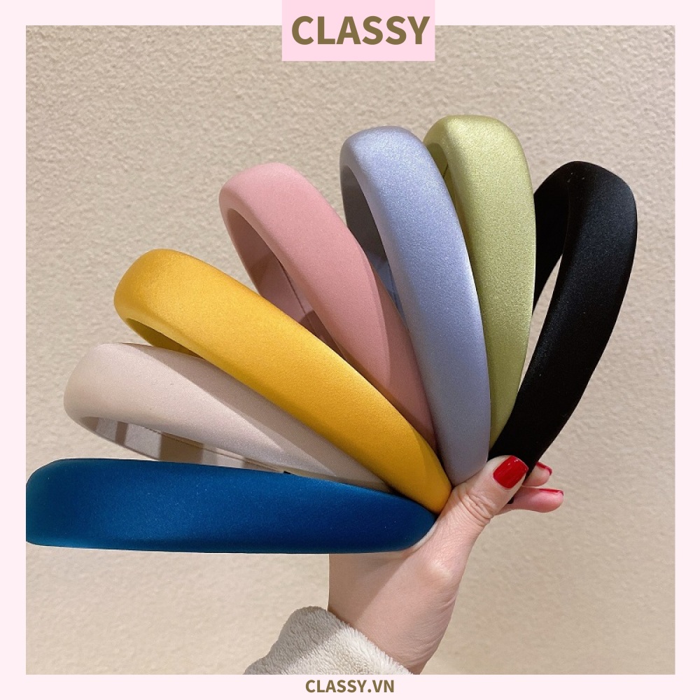 Classy Băng đô cài tóc vải lụa mịn, sang trọng, nhiều màu hàn quốc PK1576