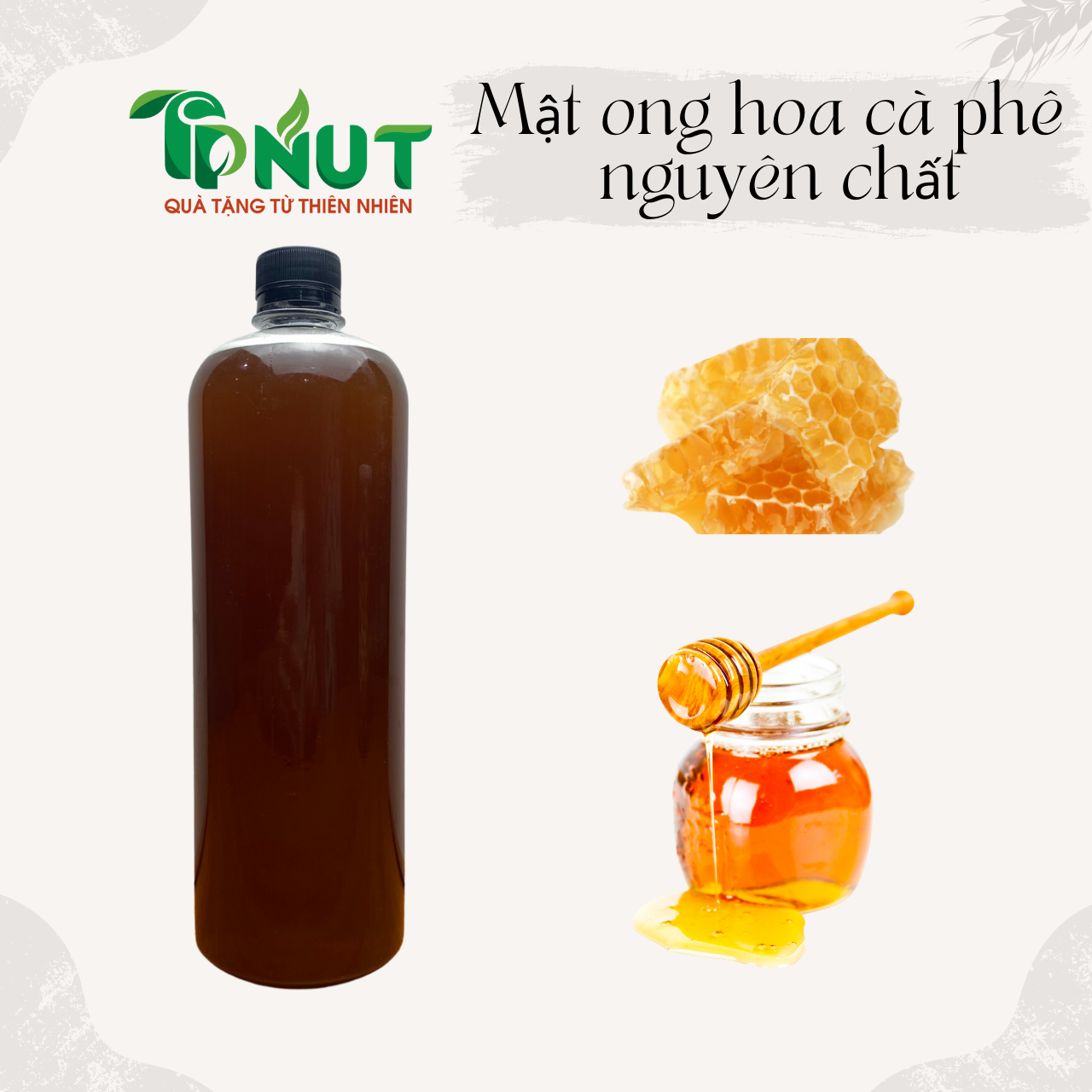 1 lít mật ong hoa cà phê nguyên chất