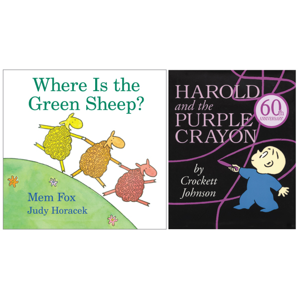 Fahasa - Combo Sách Hay Harold And The Purple Crayon + Where Is The Green Sheep? (Bộ 2 Cuốn)
