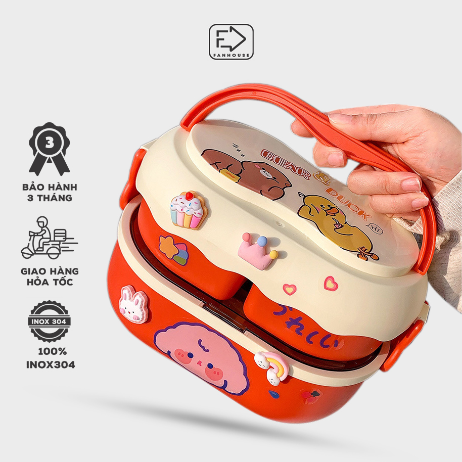Hộp đựng cơm Eat Clean 1600ml kèm đũa thìa tặng sticker hộp đựng cơm văn phòng Fan House sử dụng được lò vi sóngView Product Analysis