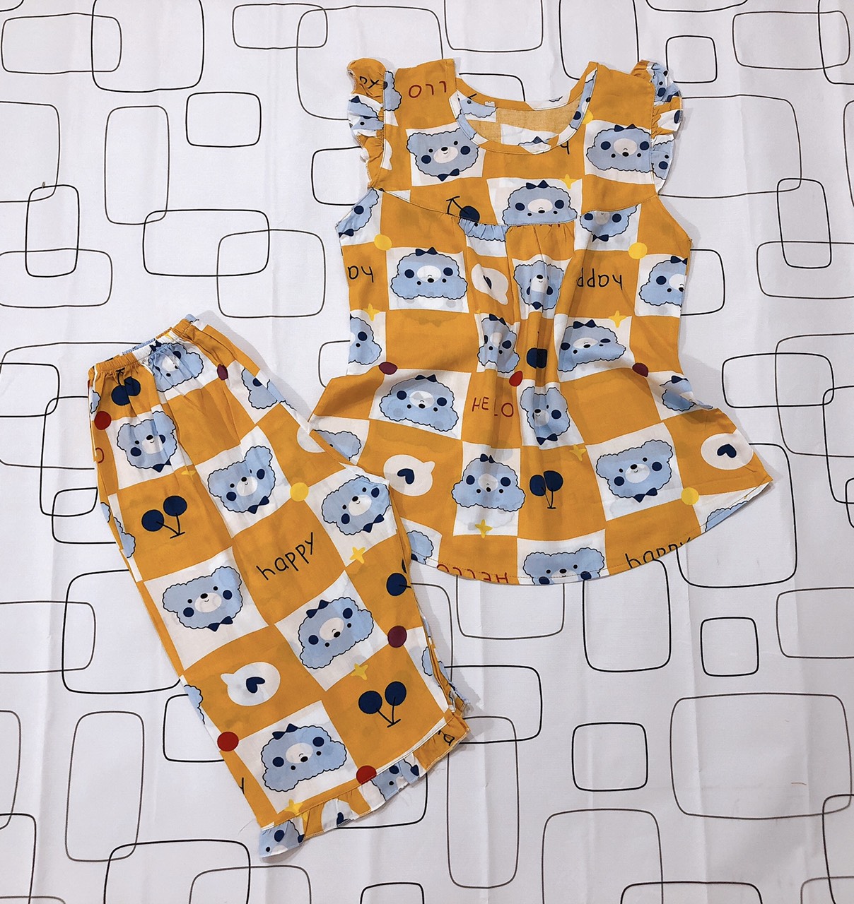 Bộ tole bé gái quần lửng/ Bộ quần áo bé gái, hàng gia công tại shop