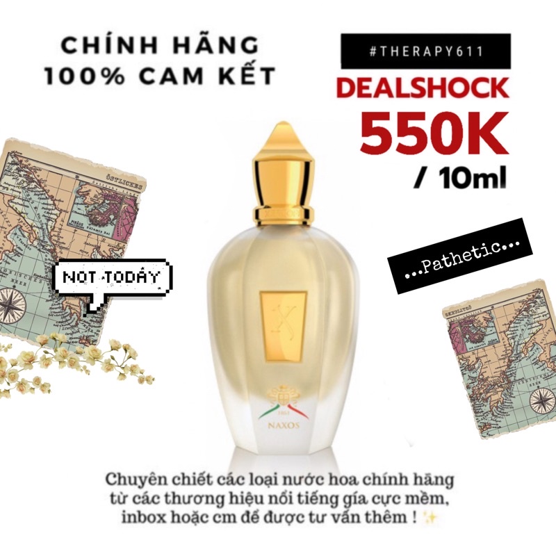 Mẫu thử nước hoa unisex xerjoff 1861 naxos 5ml/10ml/20ml