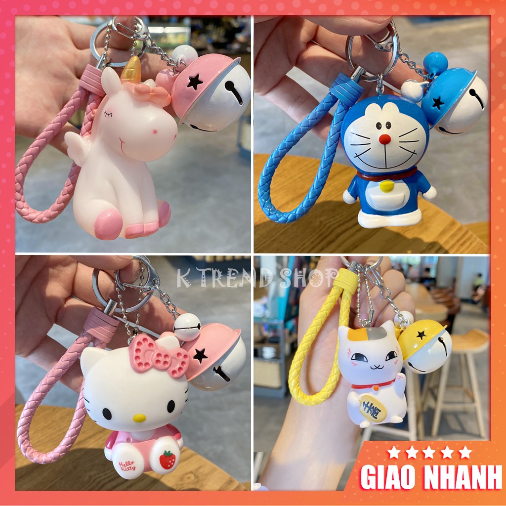 Móc khóa hoạt hình có chuông siêu đẹp dễ thương