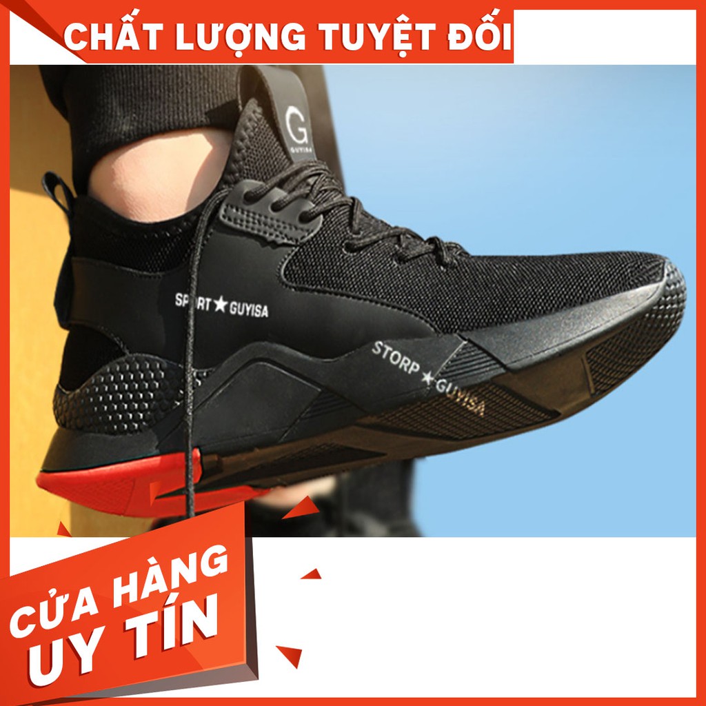 Giầy Bảo Hộ Lao Động Nam Hàng Chuẩn Phong Cách Thể Thao, Giày Chống Đinh, Chống Trơn Trượt 2TH-056