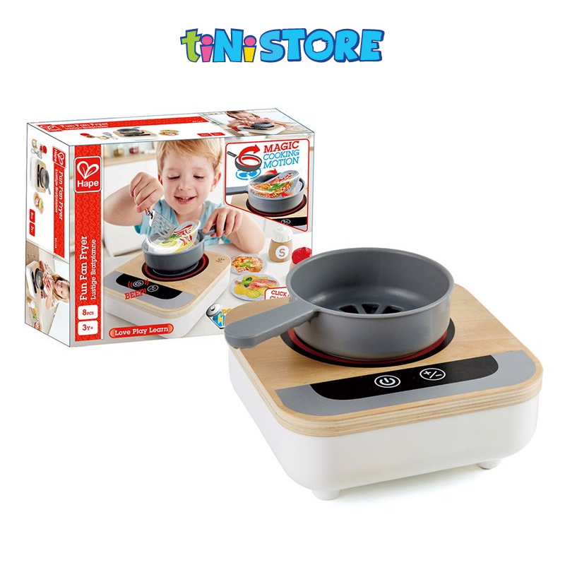 Bộ đồ chơi chảo nấu ăn có âm thanh hape e3164b
