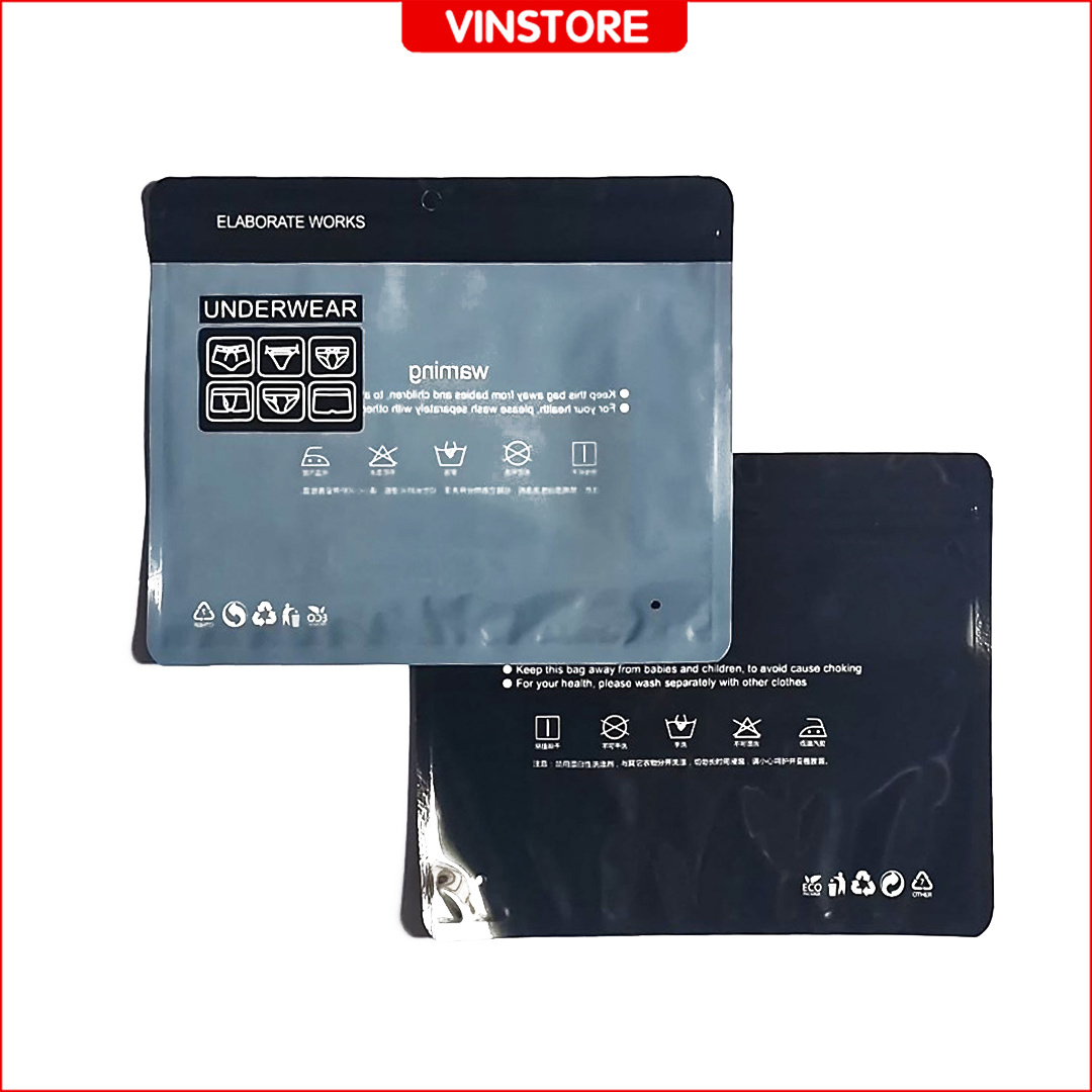 Túi Zip ngang Underwear đựng đồ lót nam nữ Vinstore ZIP bền rẻ đẹp
