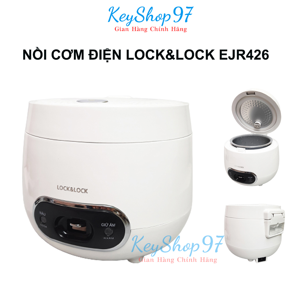 Nồi cơm điện mini Lock&Lock EJR426 dung tích 0.8 lít, dễ dàng vệ sinh, an toàn khi sử dụng – Bảo hành 12 tháng