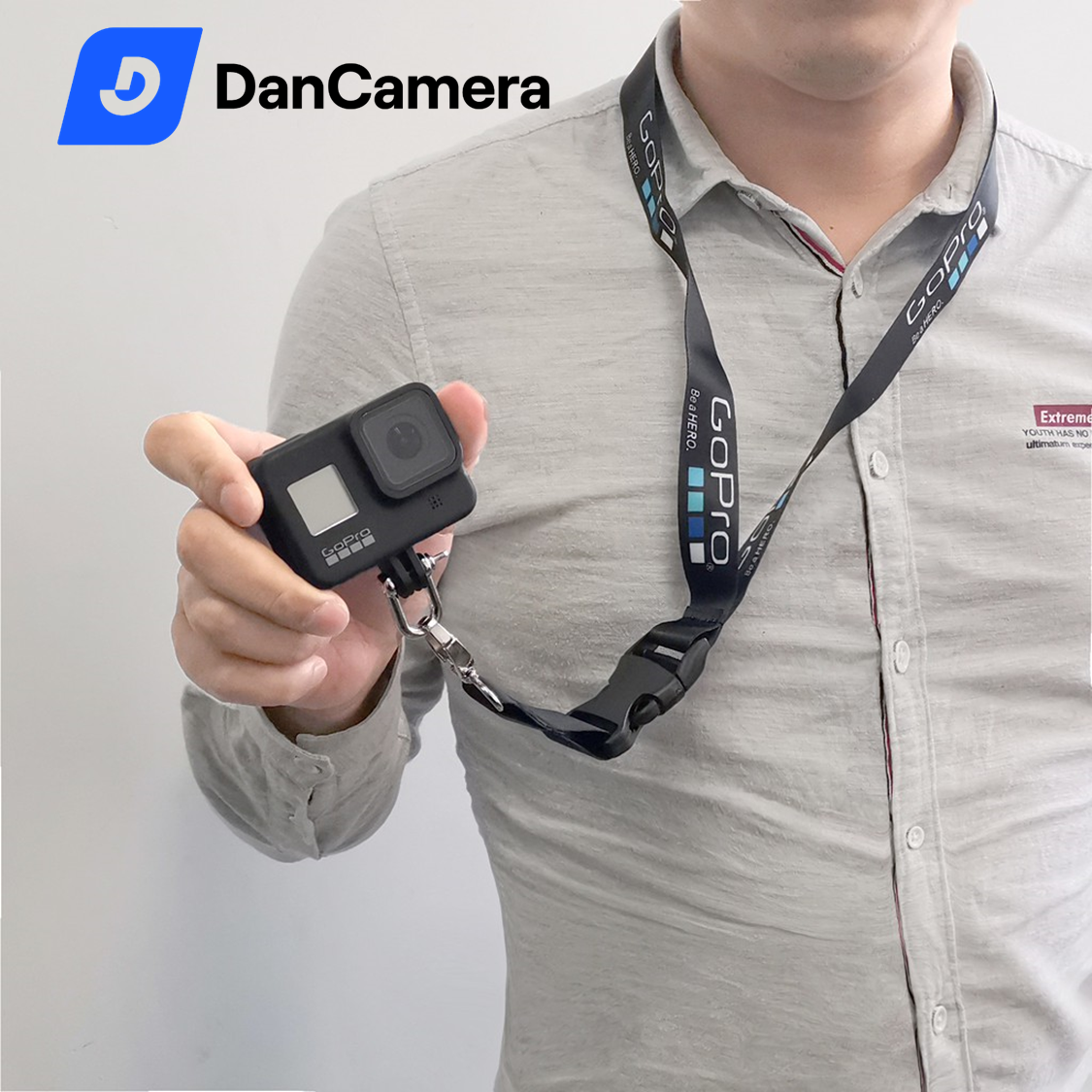 Vòng đeo cổ Gopro giúp đeo gopro 4/5/6/7/8/9 tiện ích
