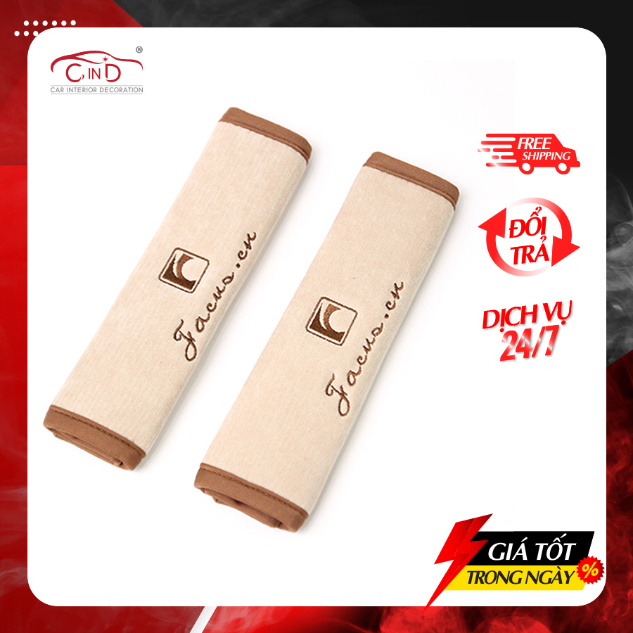 Combo 2 trang trí bọc dây an toàn focus f-x01a màu kem