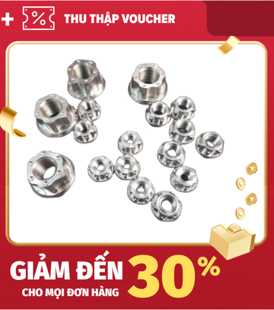 [HCM]Tán Salaya inox 304 hở đầu 6-8-10-12-14ly