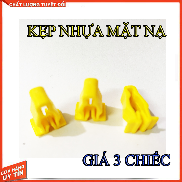CHỐT KẸP NHỰA VÀNG GẮN MẶT NẠ XE MÁY ( SH , SH MODE , LEAD, VISION ( GIÁ  3 CHIẾC)